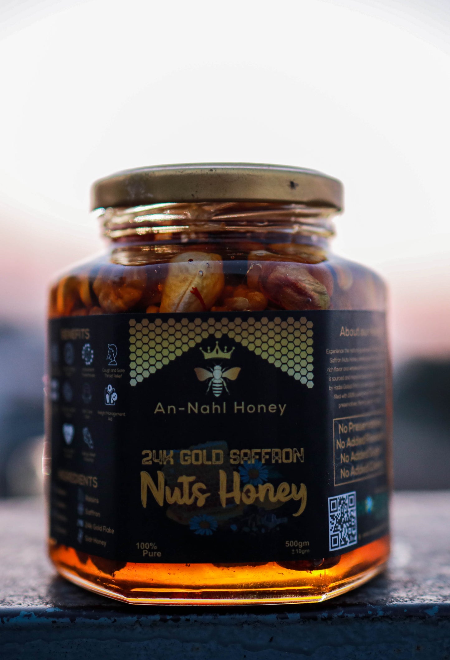 24k Gold Saffron Nuts Honey 500gm